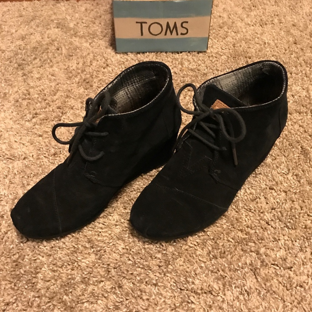 Toms ankle desert wedge boot